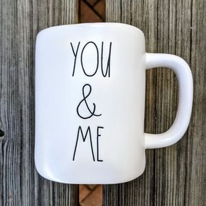 RAE DUNN "You & Me" Coffee Mug NWT